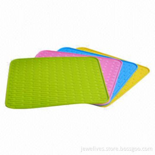 Colorful Silicone Coasters with Skid Control, Abrasion-resistant and Durable